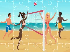 Beach Volleyball Jigsaw — безкоштовна онлайн гра