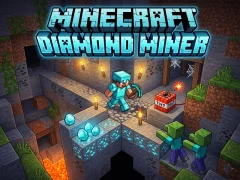 Minecraft Diamond Miner — безкоштовна онлайн гра