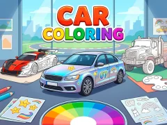 Car Coloring — безкоштовна онлайн гра