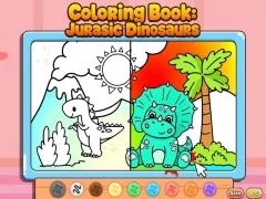 Coloring Book: Jurassic Dinosaurs — безкоштовна онлайн гра