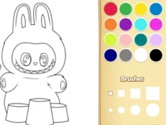 Easy Labubu Coloring Book — безкоштовна онлайн гра