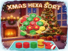 Xmas Hexa Sort — безкоштовна онлайн гра