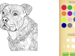 Dog Coloring Book for Adults — безкоштовна онлайн гра