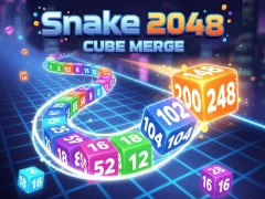 Snake 2048: Cube Merge — безкоштовна онлайн гра