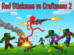 Red Stickman Vs Craftmans 2 — безкоштовна онлайн гра