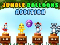 Jungle Balloons Addition — безкоштовна онлайн гра