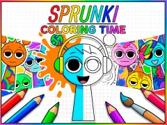Sprunki Coloring Time — безкоштовна онлайн гра