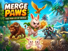 Merge Paws — безкоштовна онлайн гра