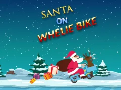 Santa On Wheelie Bike — безкоштовна онлайн гра