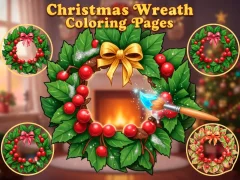 Christmas Wreath Coloring Pages — безкоштовна онлайн гра
