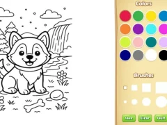 Dog Coloring Book — безкоштовна онлайн гра