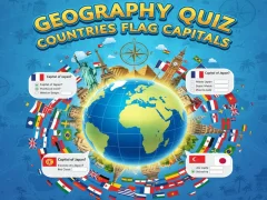 Geography Quiz Countries Flag Capitals — безкоштовна онлайн гра