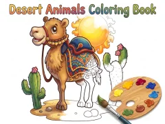 Desert Animals Coloring Book — безкоштовна онлайн гра