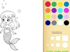 Mermaid Coloring Book For Kids — безкоштовна онлайн гра