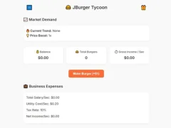 Jburger Tycoon — безкоштовна онлайн гра