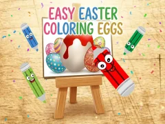 Easy Easter Coloring Eggs — безкоштовна онлайн гра