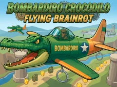 Bombardiro Crocodilo Flying Brainrot — безкоштовна онлайн гра