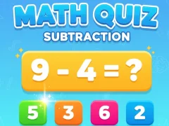 Math Quiz - Subtraction — безкоштовна онлайн гра