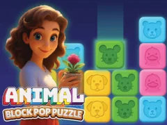 Animal Block Pop Puzzle — безкоштовна онлайн гра