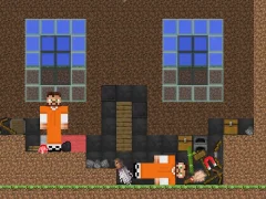 Escape from the prison in Mineblock! Destruction! — безкоштовна онлайн гра