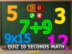 Quiz 10 Seconds Math — безкоштовна онлайн гра