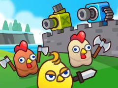 Merge Cannon: Chicken Defense — безкоштовна онлайн гра
