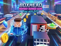 Boxhead Highway Runner Game — безкоштовна онлайн гра