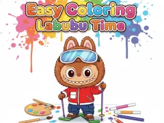 Easy Coloring Labubu Time — безкоштовна онлайн гра