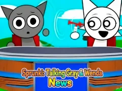 Sprunki: Talking Gray & Wenda News — безкоштовна онлайн гра