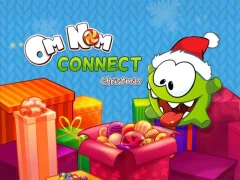 Om Nom Connect Christmas — безкоштовна онлайн гра