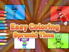 Easy Coloring Sprunki Time — безкоштовна онлайн гра