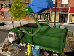 Town Clean Garbage Truck — безкоштовна онлайн гра
