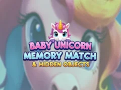 Baby Unicorn Memory Match & Hidden Objects — безкоштовна онлайн гра