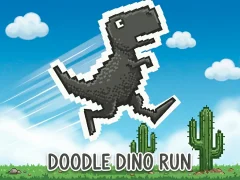Doodle Dino Run — безкоштовна онлайн гра