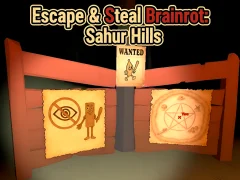 Escape & Steal Brainrot: Sahur Hills — безкоштовна онлайн гра