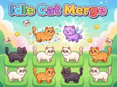 Idlle Cat Merge — безкоштовна онлайн гра