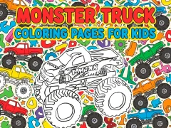 Monster Truck Coloring Pages For Kids — безкоштовна онлайн гра