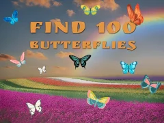 Find 100 butterflies — безкоштовна онлайн гра