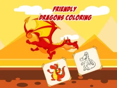 Friendly Dragons Coloring — безкоштовна онлайн гра