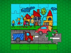 Stick Family Fun Time Jigsaw — безкоштовна онлайн гра
