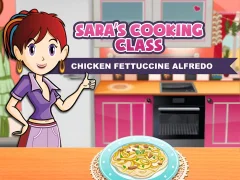 Sara's Cooking Class: Chicken Fettuccine Alfredo — безкоштовна онлайн гра