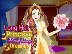Long Hair Princess Wedding Dress up — безкоштовна онлайн гра