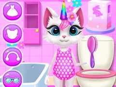 Kitty Unicorn Daily Care — безкоштовна онлайн гра