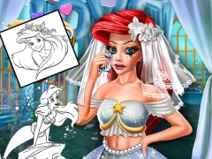 Coloring Book for Ariel Mermaid — безкоштовна онлайн гра