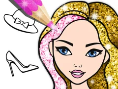 Fashion Coloring Book Glitter — безкоштовна онлайн гра