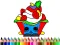 Back To School: Cake Coloring Book — безкоштовна онлайн гра