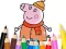 Coloring Book: Mommy Pig Winter — безкоштовна онлайн гра