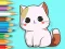 Coloring Book: Cute Kitten — безкоштовна онлайн гра