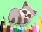 Coloring Book: Baby Raccoon — безкоштовна онлайн гра