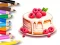 Coloring Book: Berry Cake — безкоштовна онлайн гра